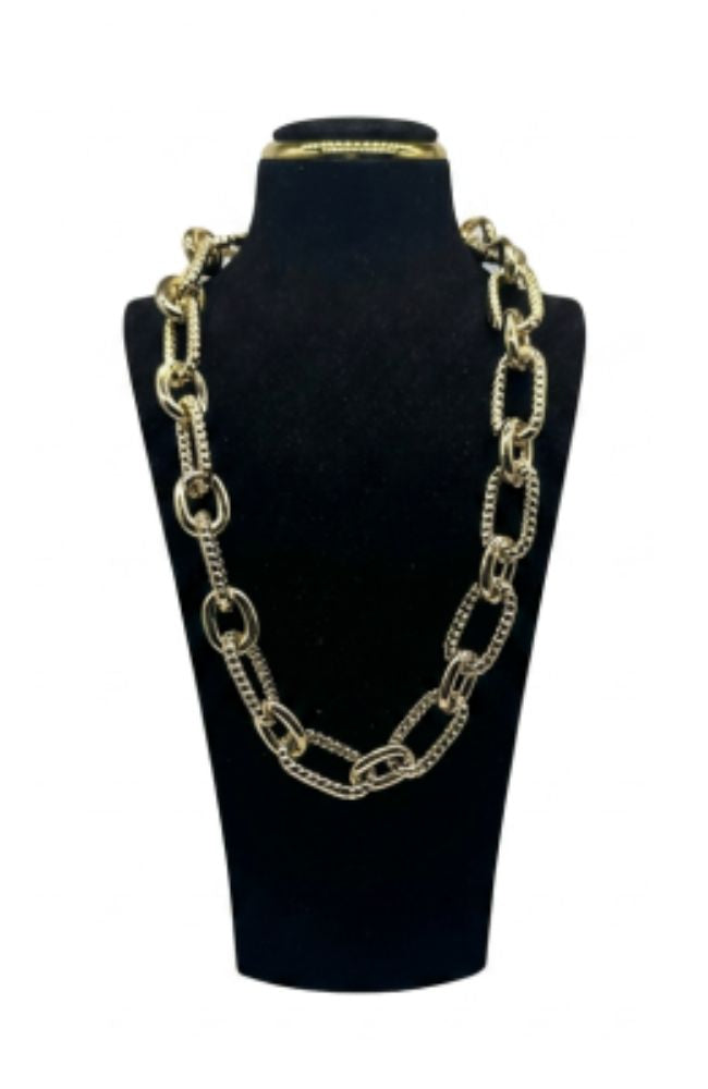 Gold Crush Link Necklace