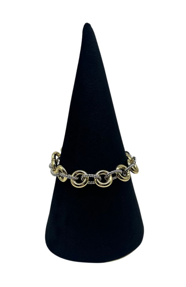 Gold and Silver Ringlette Bracelet