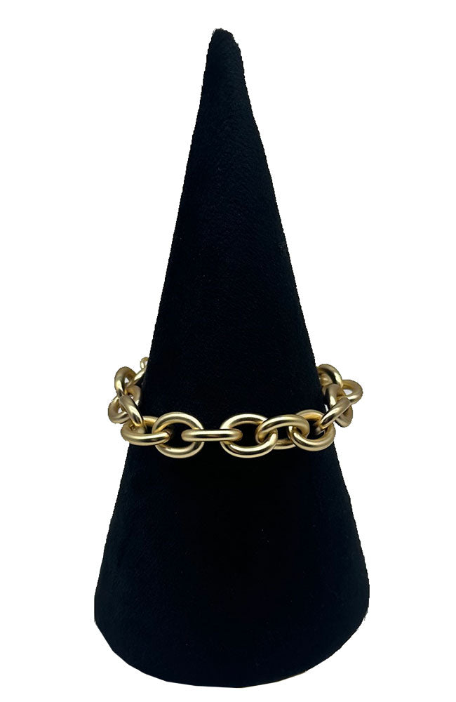 Matte Gold Chain Bracelet