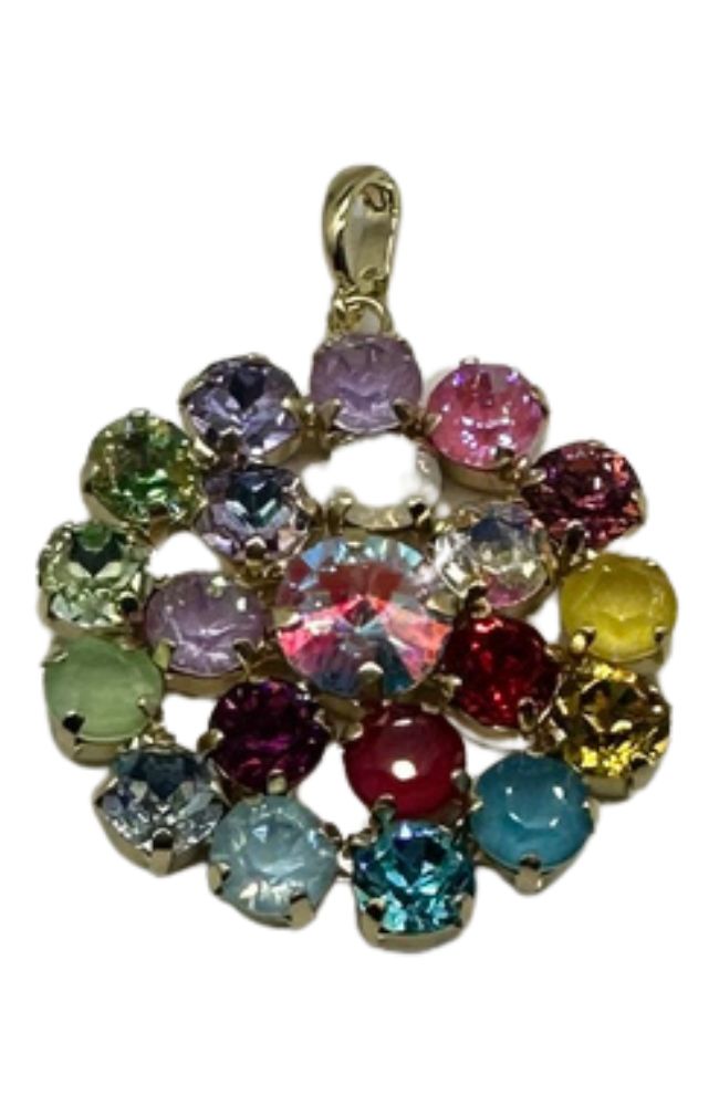 Rainbow Flower Pendant