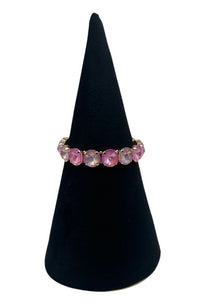 Round Gem Stretch Bracelet