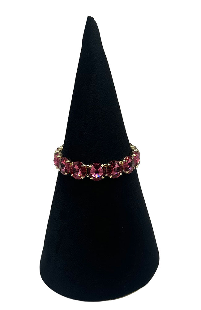 Round Gem Stretch Bracelet