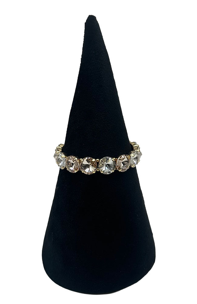 Round Gem Stretch Bracelet