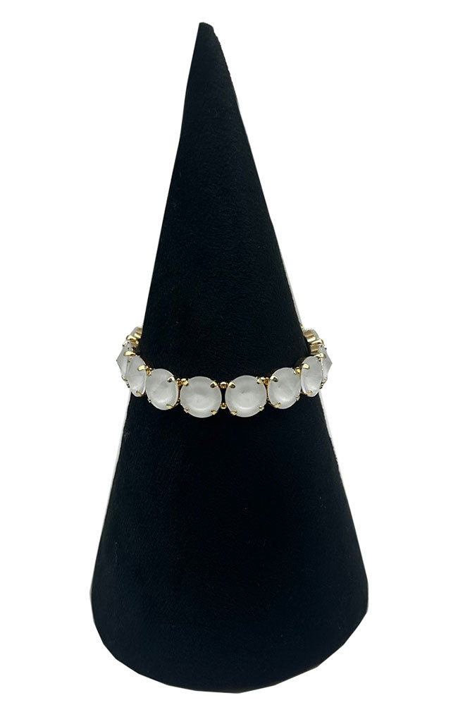 Round Gem Stretch Bracelet