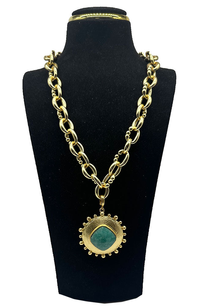Seafoam Green Pendant Necklace