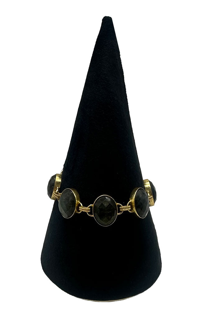 Smoky 6 Gem Bracelet