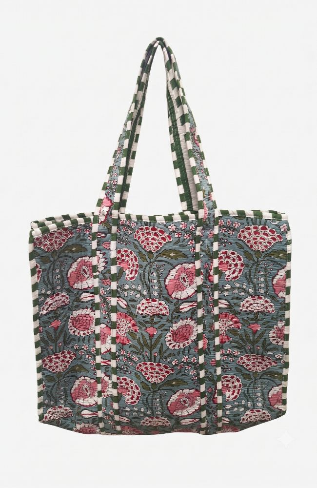 Floral Mint Tote