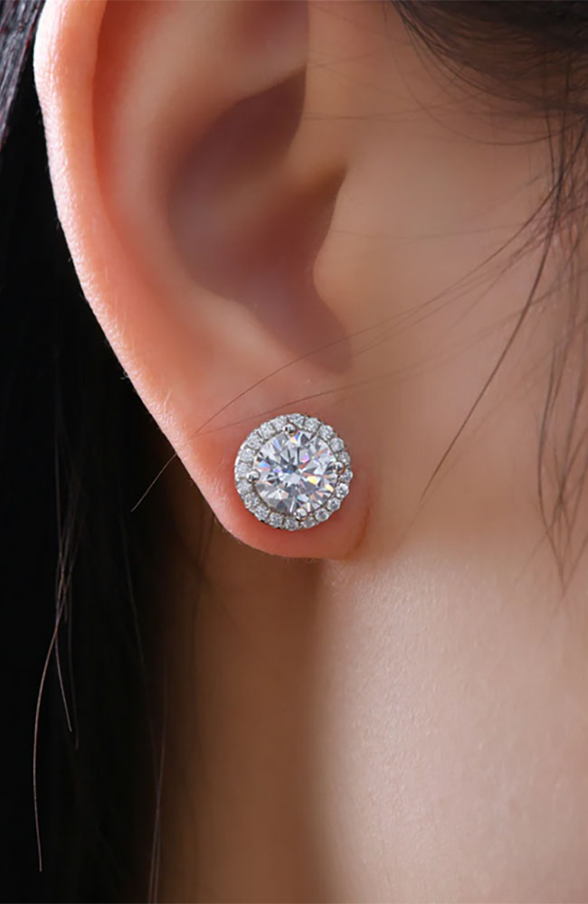 Anastasia 32 Halo Stud