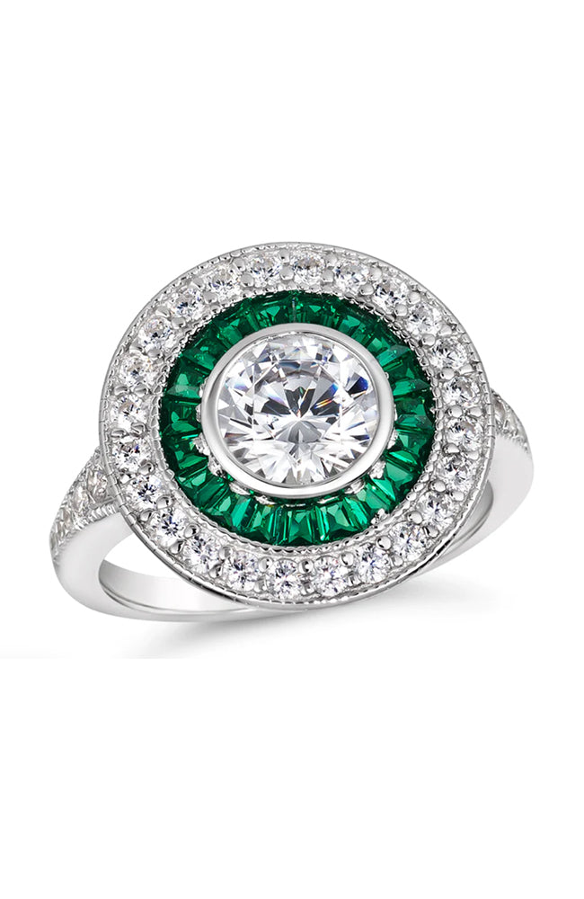 Anastasia 38 Emerald Green Ring Size 5