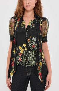 CC607P66014 Brentley Puff Sleeve Blouse