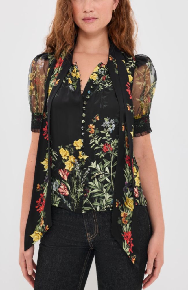 CC607P66014 Brentley Puff Sleeve Blouse