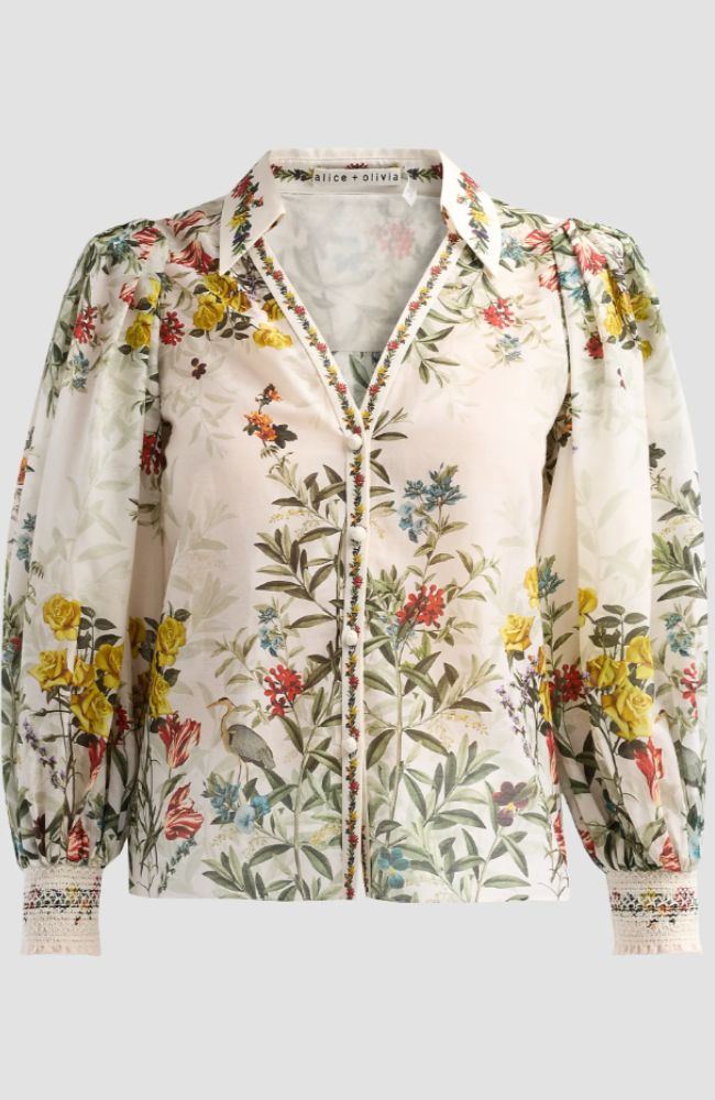 CC606P61010 Charis Long Sleeve Blouse