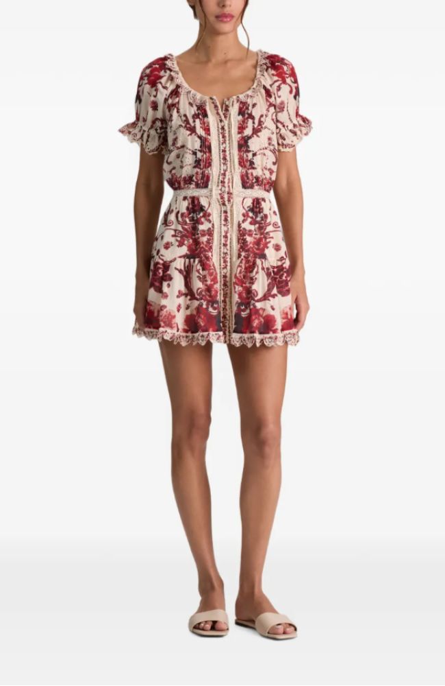 CC607P24520 Mclaine Puff Sleeve Mini Dress