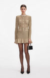 Gold Lurex Knit Mini Dress  shoprodeodrive