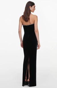 Black Velvet Maxi Dress