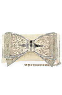 Fancy Bow Crossbody Clutch