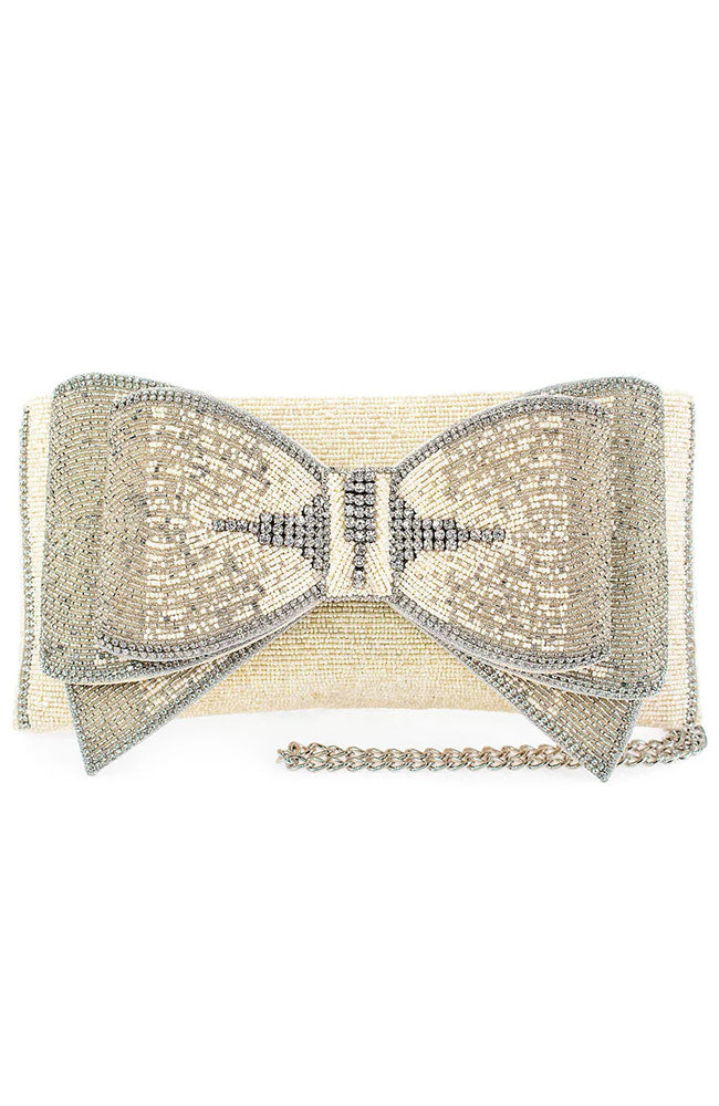 Fancy Bow Crossbody Clutch