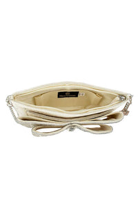Fancy Bow Crossbody Clutch