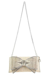 Fancy Bow Crossbody Clutch