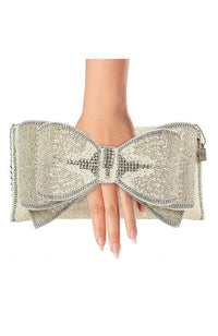Fancy Bow Crossbody Clutch