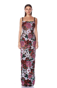 Dahlia Pink Multi Gown with Strap