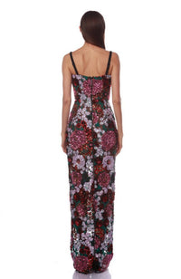 Dahlia Pink Multi Gown with Strap