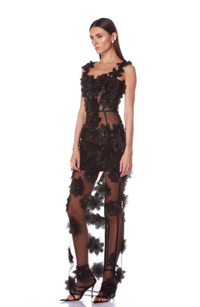 Rosalie Noir Maxi Dress