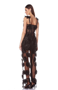 Rosalie Noir Maxi Dress