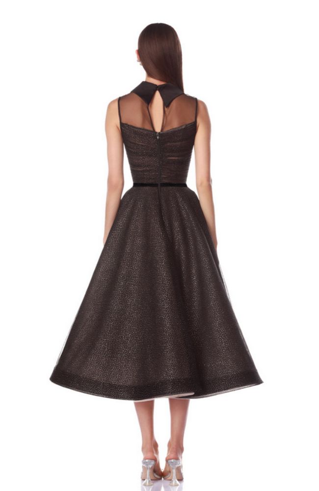 Charlotte Black Midi Dress