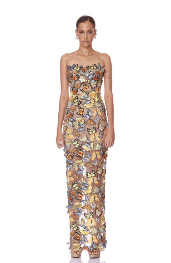 Bella 3D Butterfly Dahlia Maxi
