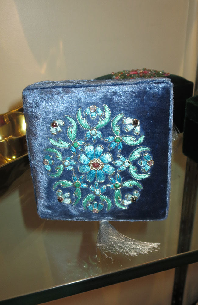 Blue Box with Blue Design