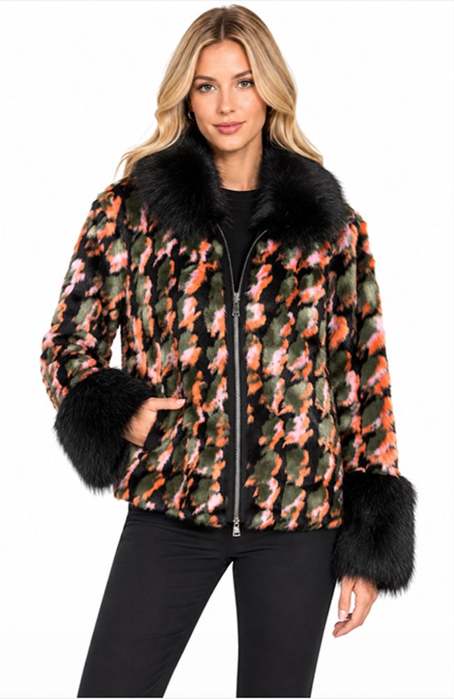 Fur Printed Jacket