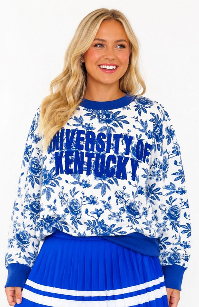 Kentucky Floral Toile Sweatshirt
