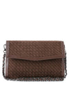 Beth Clutch in Chocolate Suede