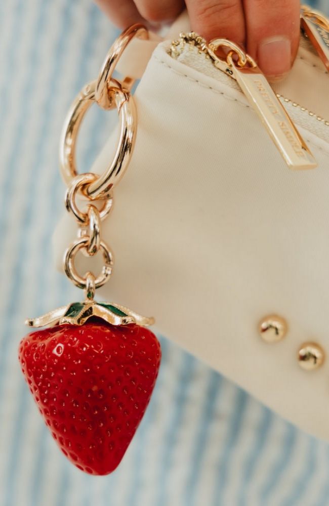 Big Juicy Strawberry Bag Charm