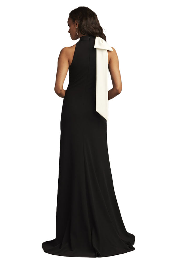 Sims Black Ivory Bow Gown
