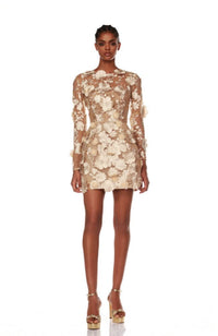 BB-19-184 Bouquet Dress in Gold