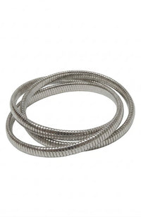 Silver Triple Cobra Bracelet