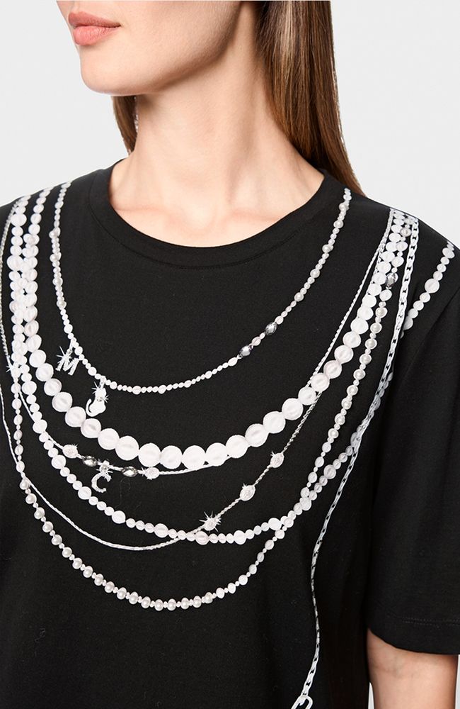 Black Embellished Tshirt