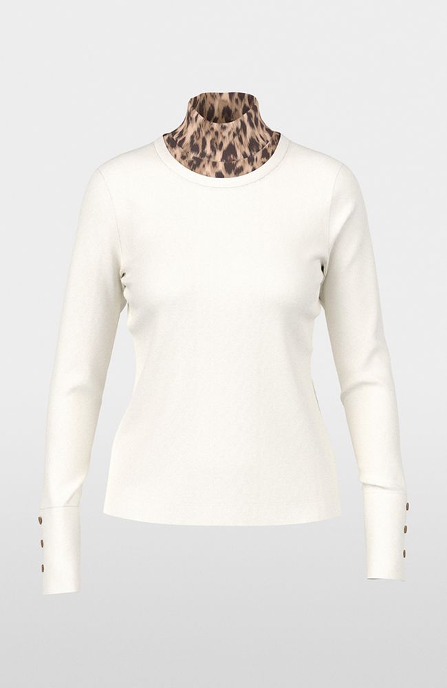 Leopard Turtleneck LS Shirt