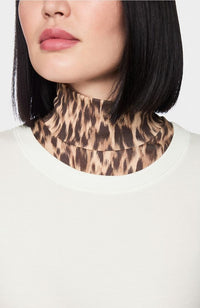 Leopard Turtleneck LS Shirt