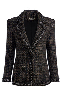 Shan Chain Fringe Blazer