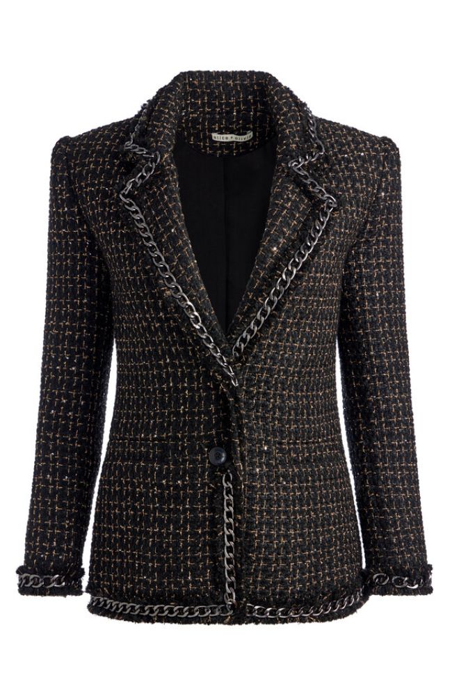 Shan Chain Fringe Blazer