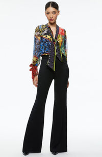 Lloyd Wrap Neck Top