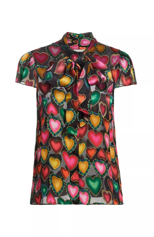 Jeannie Bow Cap Slv Buttondown