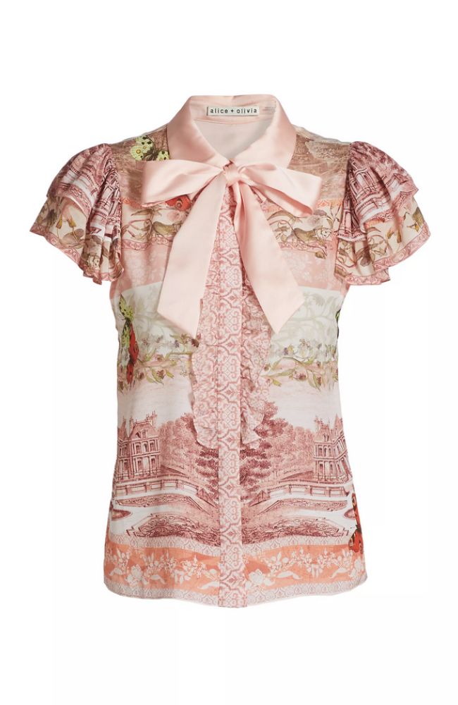Minda Ruffle Sleeve Blouse