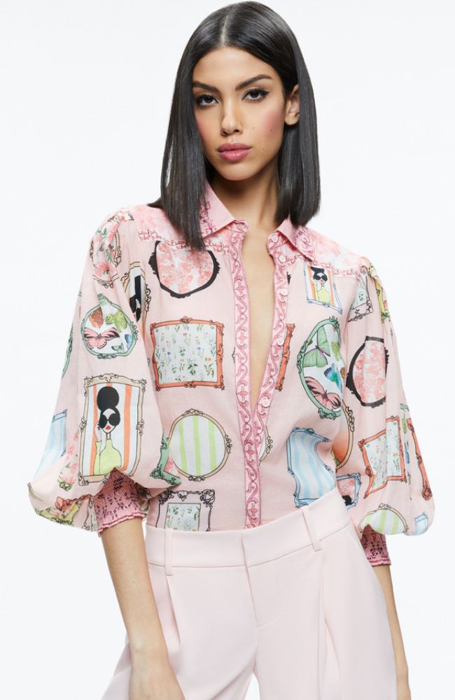 Tiffie Drama Sleeve Blouse