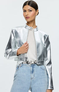 Lari Vegan Leather Moto Jacket