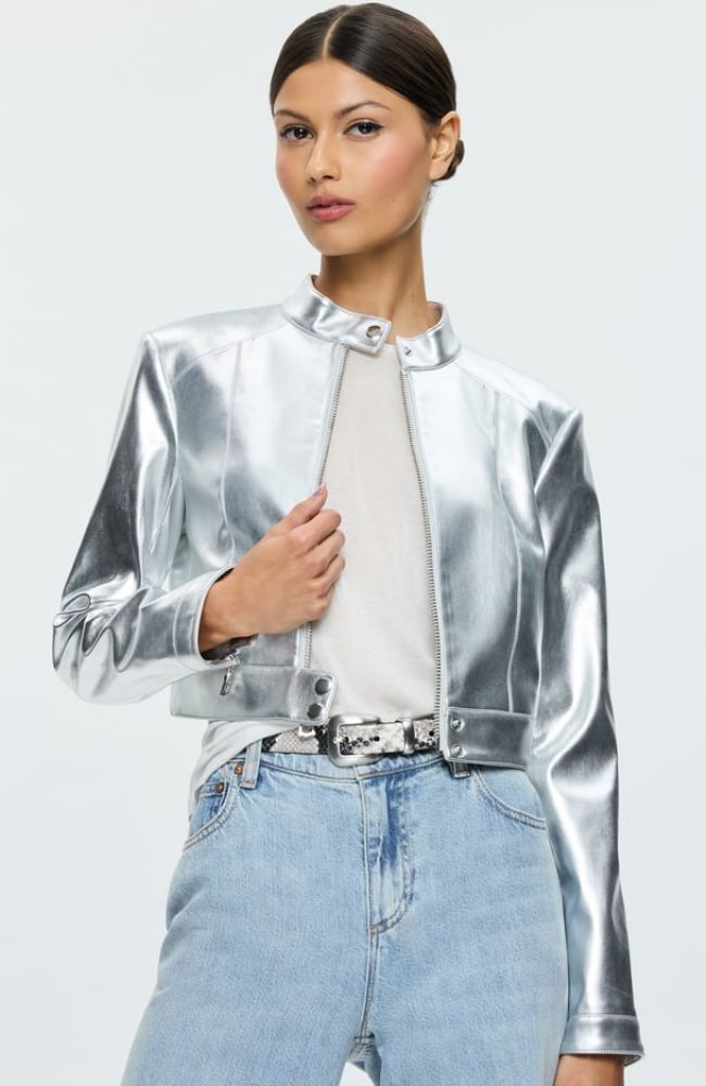 Lari Vegan Leather Moto Jacket