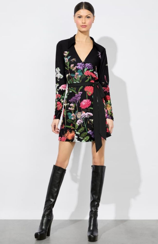 Millicent LS Flare Mini Dress
